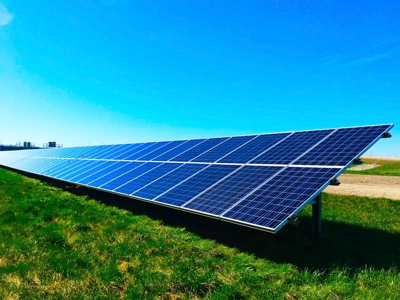 Residential solar installation on a home